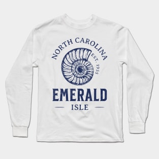 Emerald Isle, NC Summertime Vacationing Seashell Long Sleeve T-Shirt